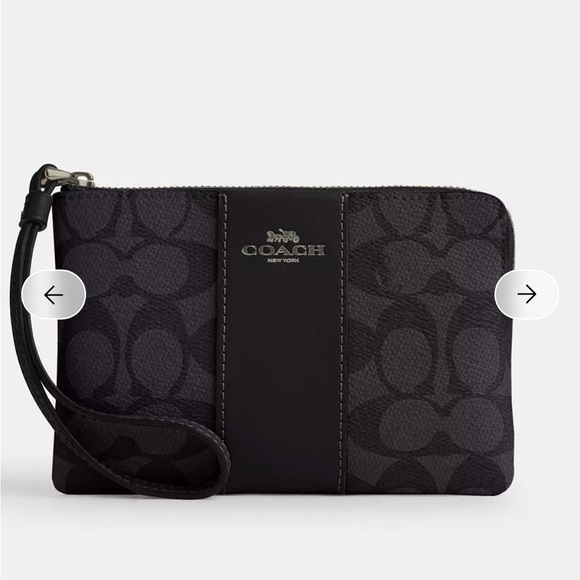 Coach Handbags - Coach Black Signature Wristlet
